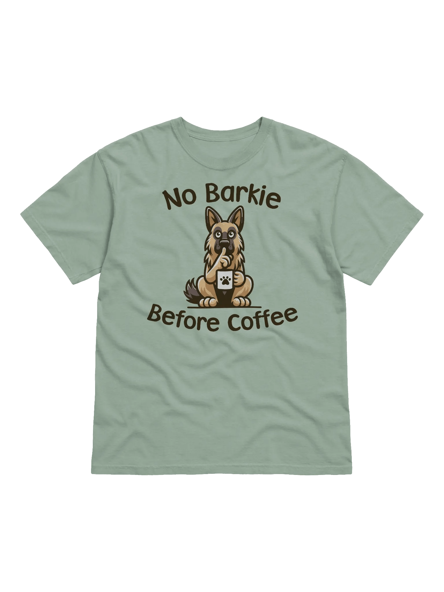 No Barkie Before Coffee German Shepherd - Tee product image (1)