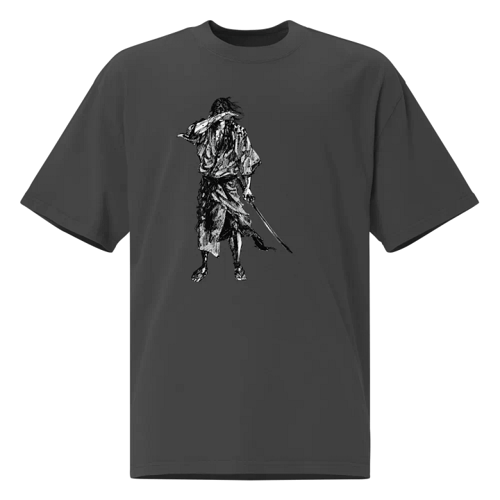Vagabond Kojiro | Silent Blade Oversized Faded T-Shirt product image (1)