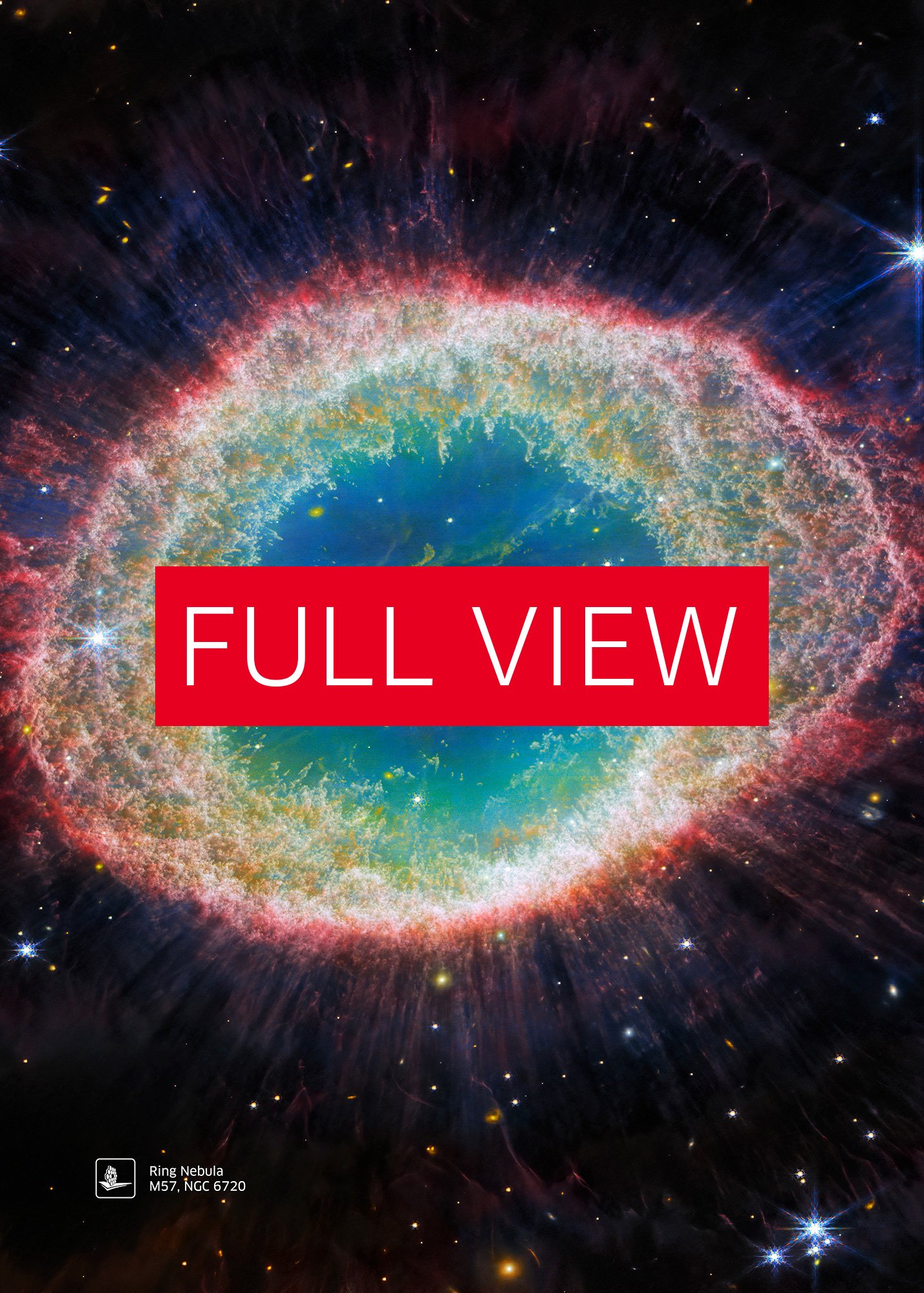Ring Nebula (NIRCam Image), M57, NGC 6720 (James Webb/JWST) — space poster product image (3)