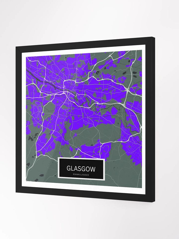 Framed Square Glasgow Art Maps product image (2)