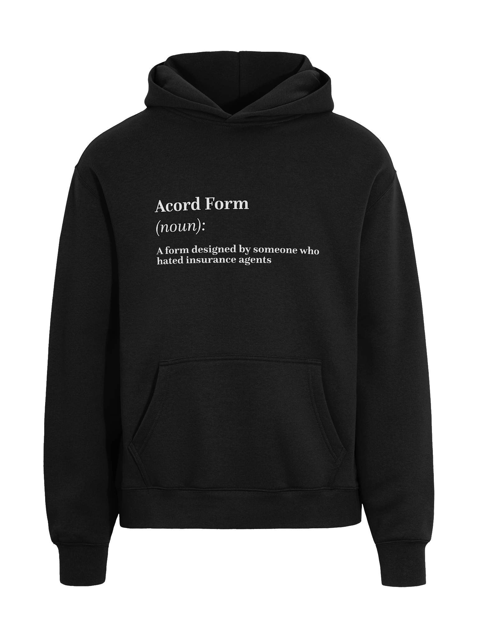 Hilarious 'Acord Form' Definition Hoodie product image (11)