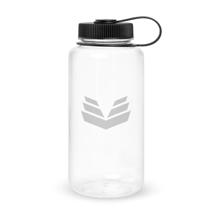 Wide Mouth Plastic Water Bottle - Clear product image (2)