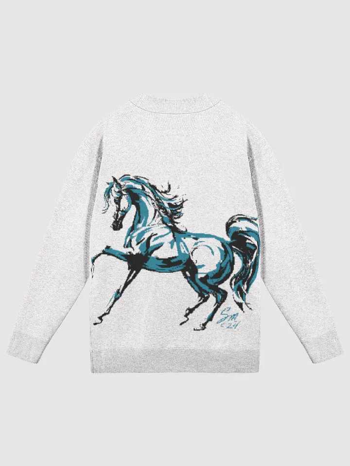 Dancing Horse Biege Knit Cardigan product image (2)