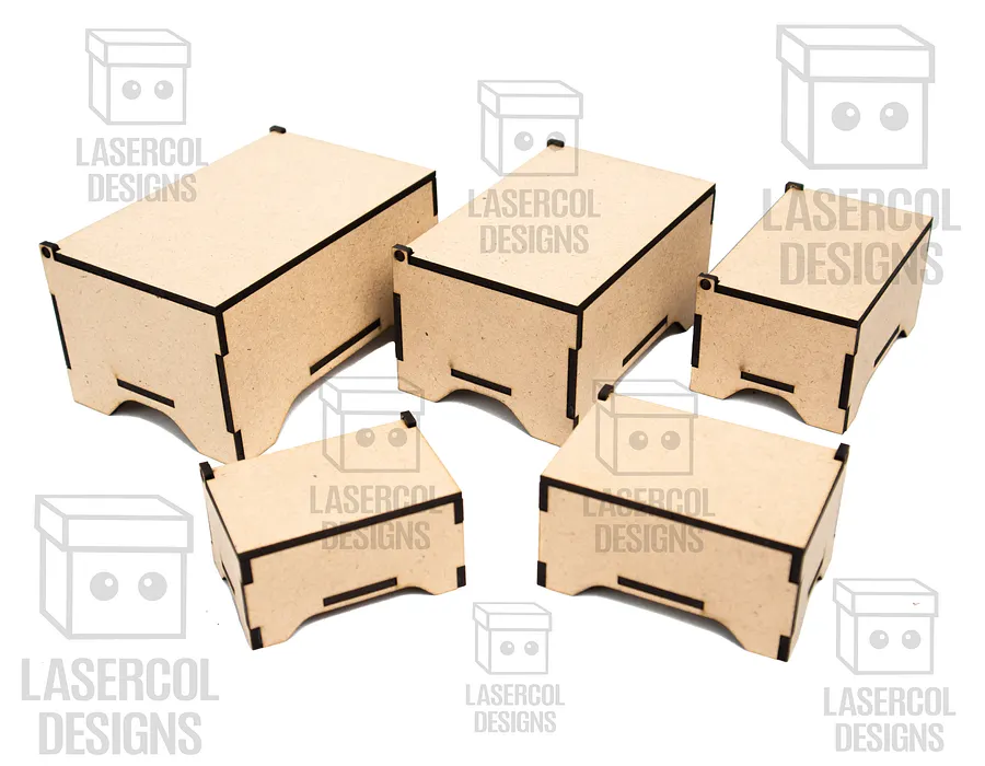 Boxes Set 8 (8 sizes) - Laser Cut Files product image (8)