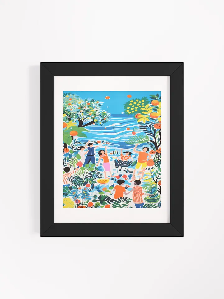 'Life in Paradise' Framed Matte Poster product image (1)