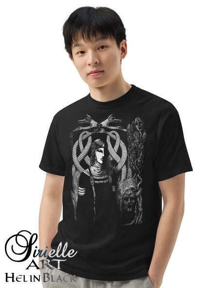 Hel in Black Relaxed Fit Comfort Colors Heavy Weight T-Shirt product image (1)