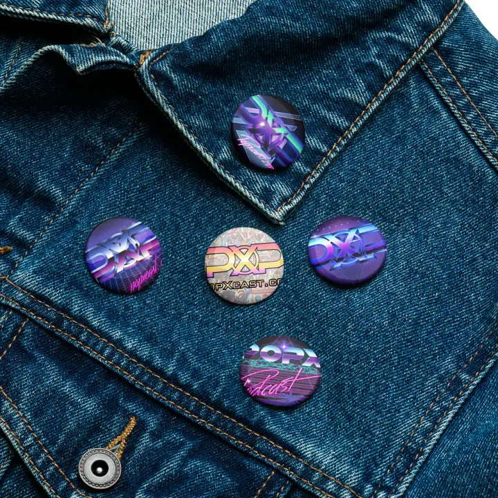PopXcast Official Live Stream Pin Button Collector Set product image (1)