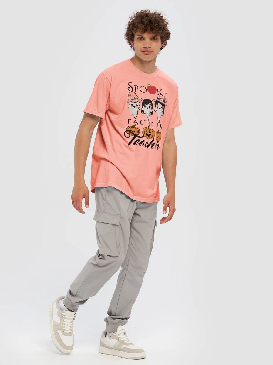 Hand-Drawn Spooky Ghost Teacher Halloween Party Shirt product image (8)