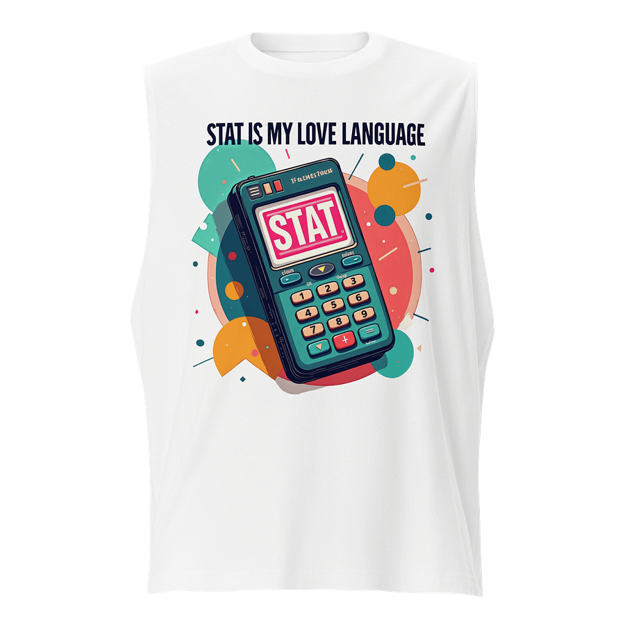 STAT Love Language Retro Calculator Muscle Tank product image (1)