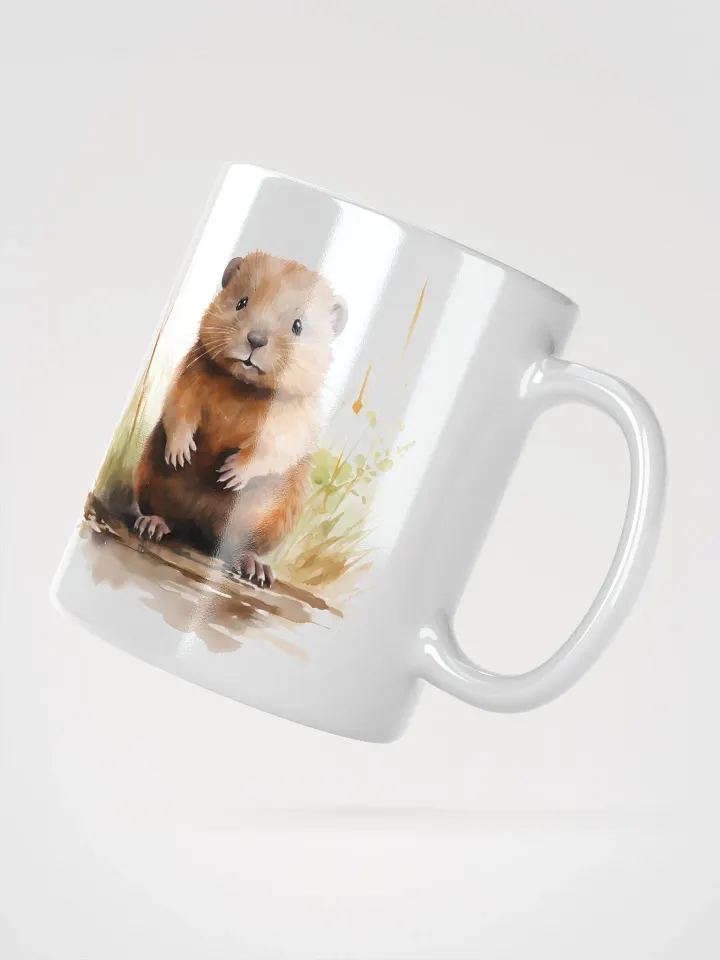 Beaver Baby White Glossy Mug product image (2)