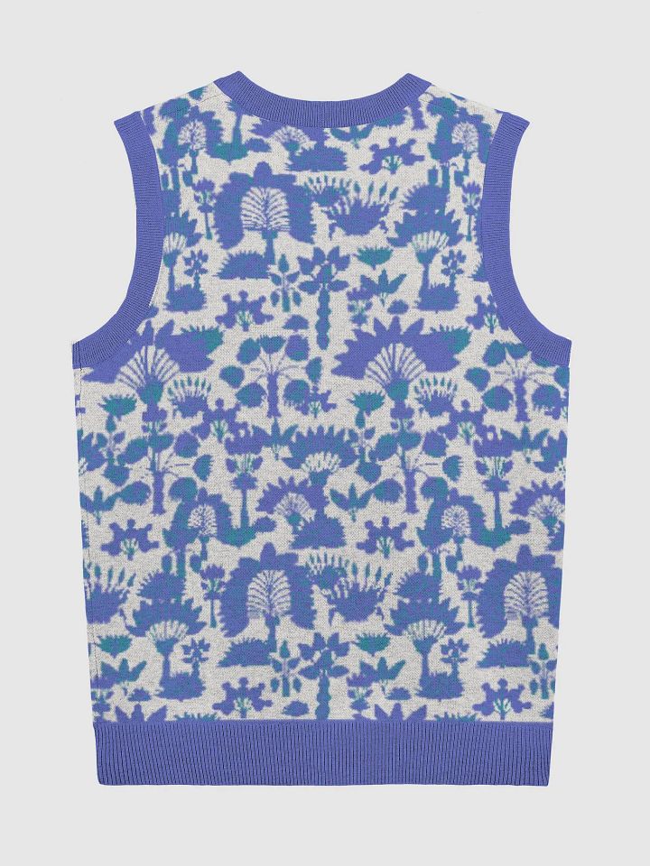 Blue Tropical Knitted Vest product image (2)
