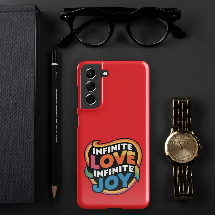 Infinite Love Infinite Joy Snap Case for Samsung (Red) product image (8)
