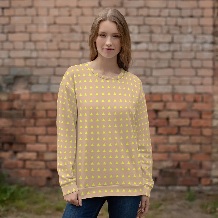 Neon Triangles Yellow Sweatshirt product image (7)