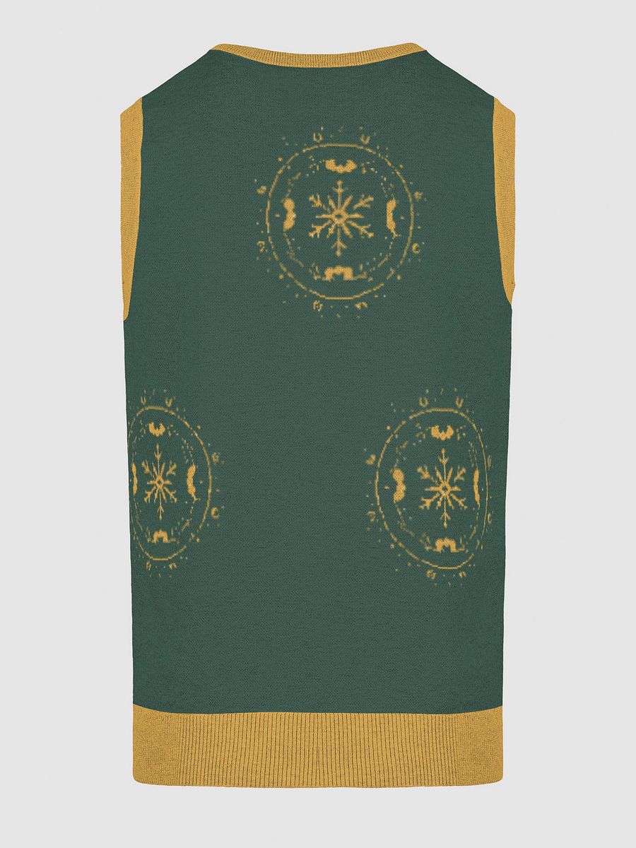 Golden Vine Knit V-Neck Vest product image (16)