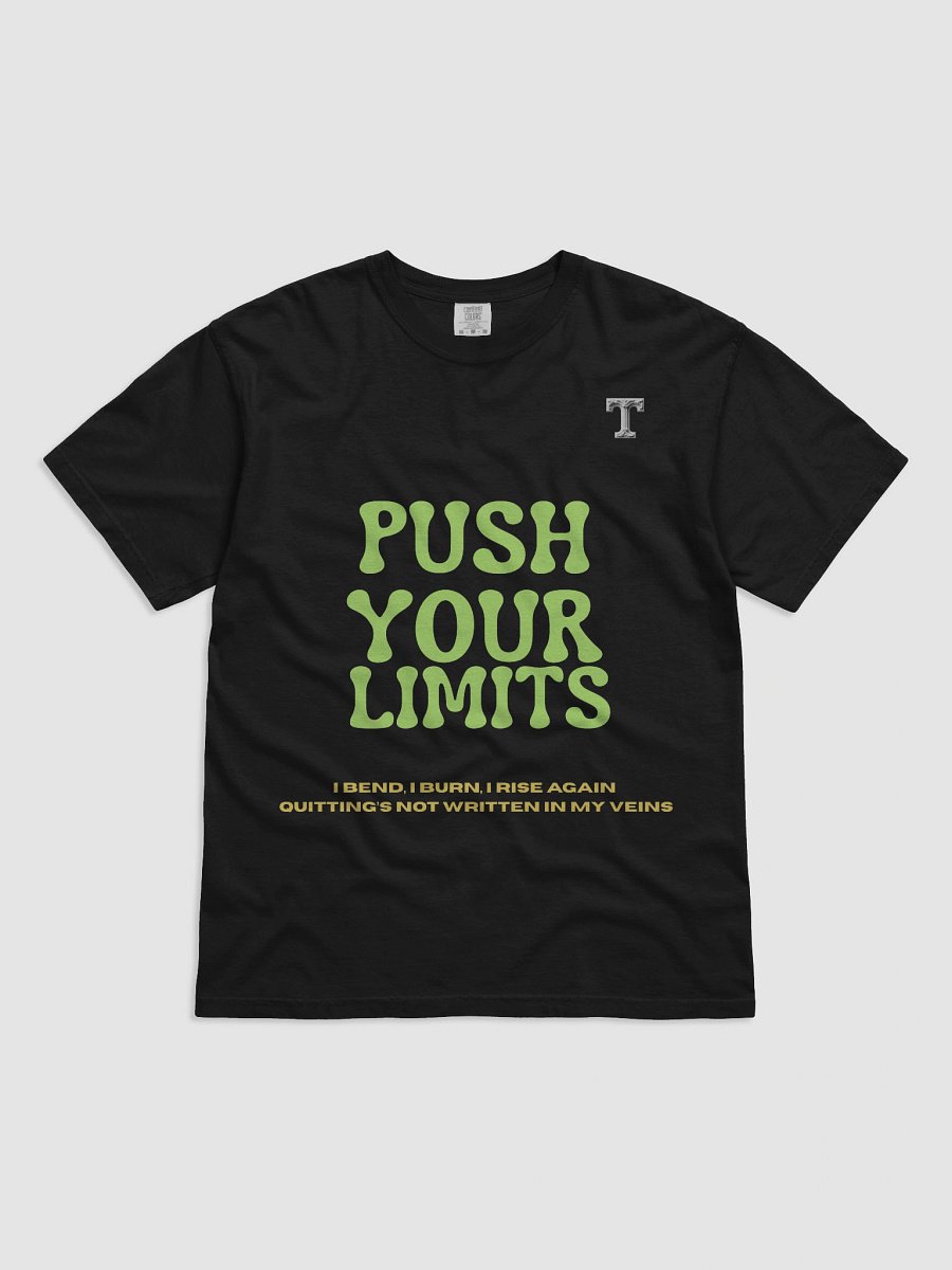 Gym lovers - Push your limits – I bend, I burn, I rise again — quitting’s not written in my veins. product image (1)