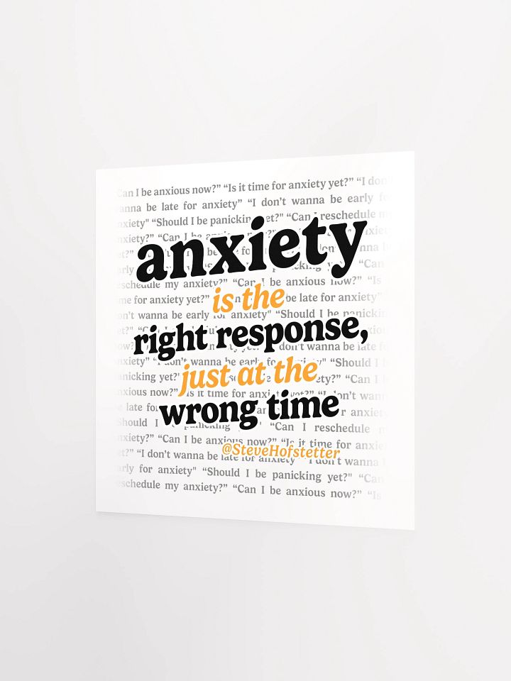 Anxiety Poster product image (6)
