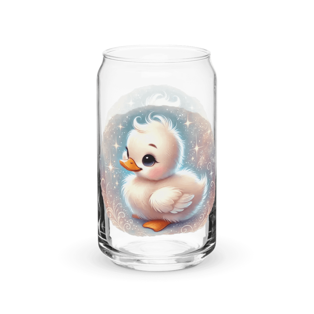 Baby Duckling Glass with Optional Bamboo Lid and Straw product image (10)