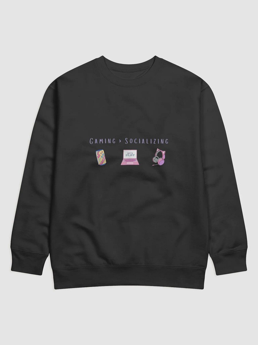 🎮 Gaming > Socializing | Introvert Gamer Sweatshirt 💖 product image (1)