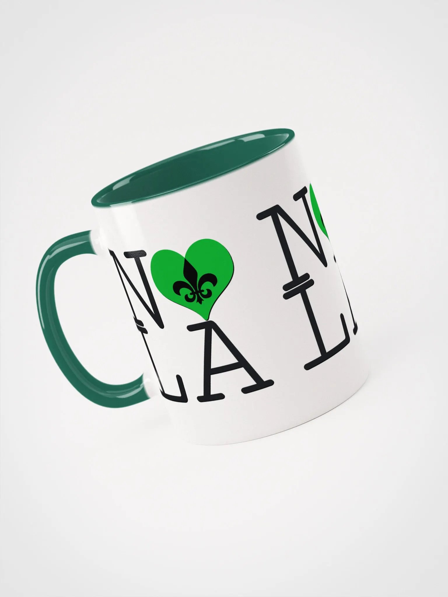 I LOVE NOLA **BIGSHOT COLOR MUG** (GREEN HEART) product image (3)