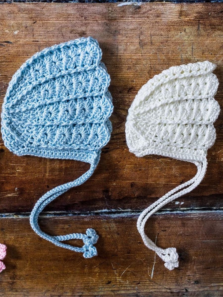 Crochet Pattern: Shell Baby Bonnet product image (7)