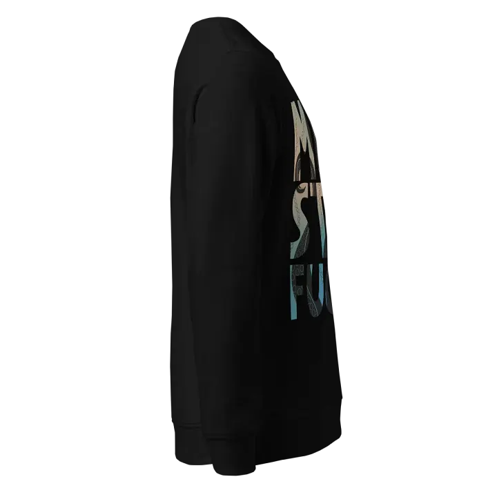 Monster F*cker Organic Sweatshirt (Sea) product image (2)