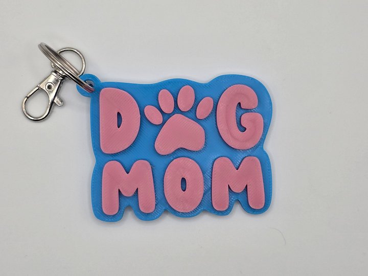 🐾 Dog Mom Keychain | Paw Print Design product image (4)