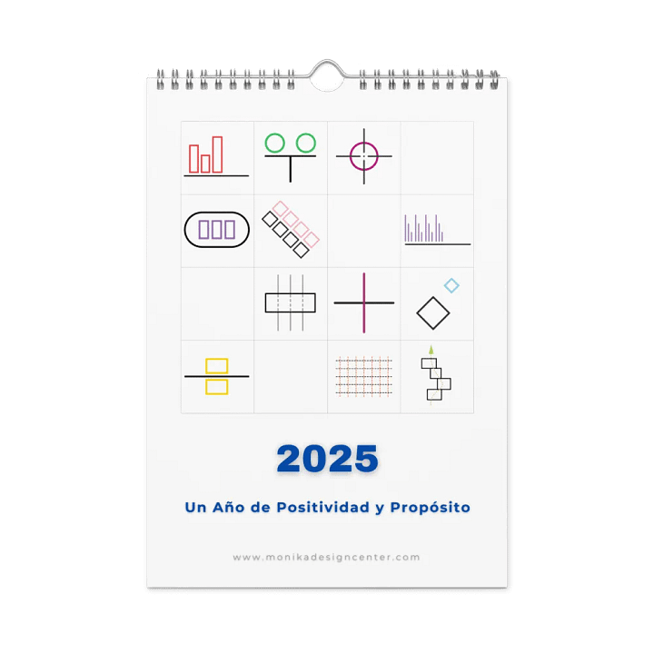 Espanol Implicito-Spanish Implied 2025 Calendar-Calendario (Dias en ingles)-Now $10.50 Use promo code VIBES4LOVE at checkout product image (2)