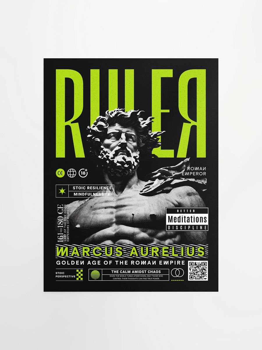 Ruler Marcus Aurelius Stoic Matte Paper Poster product image (2)