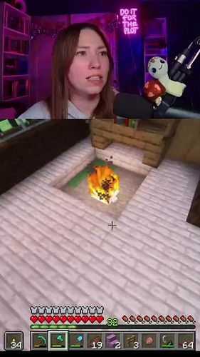 fire jumpscare | #venhallia #Twitch #minecraft #mc #minecraftvideos #minecraftbuilding #mcbuilding #newbie #fire