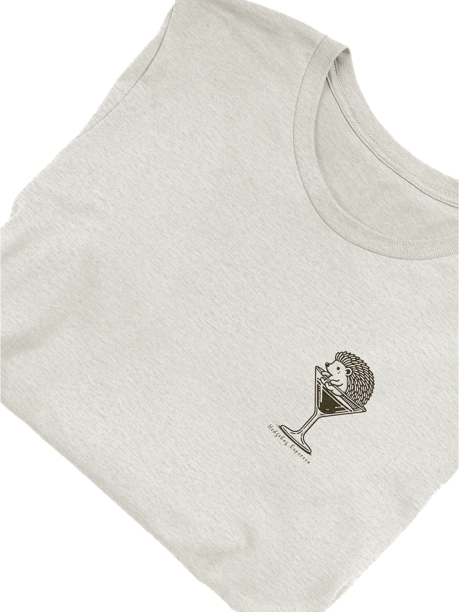 Hedgehog Espresso T-Shirt, Cute Coffee Lover Tee, Funny Animal Graphic Shirt, Unique Barista Gift, Adorable Hedgehog Cafe Aesthetic T-shirt product image (2)