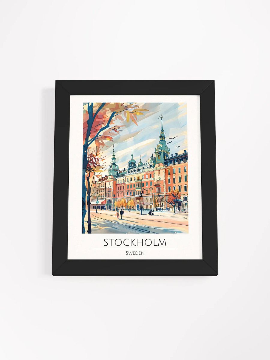 Stockholm Sweden Framed Travel Poster product image (4)