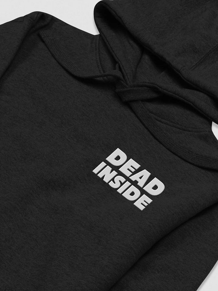 Dead Inside | Embroidered Essential Hoodie | Small Black Logo product image (1)