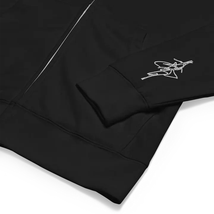 7mxrch Zip-Up Embroided Smile Hoodie product image (2)