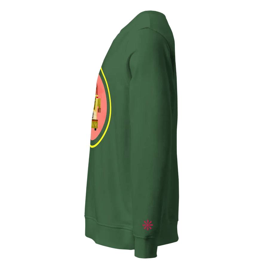 Roller-Egg the Robot - Organic Sweatshirt in Pink and Lime product image (3)