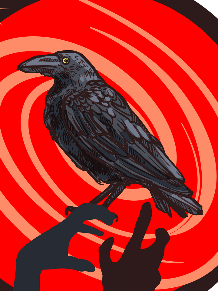 Blood Moon Zombie Raven T-Shirt product image (2)