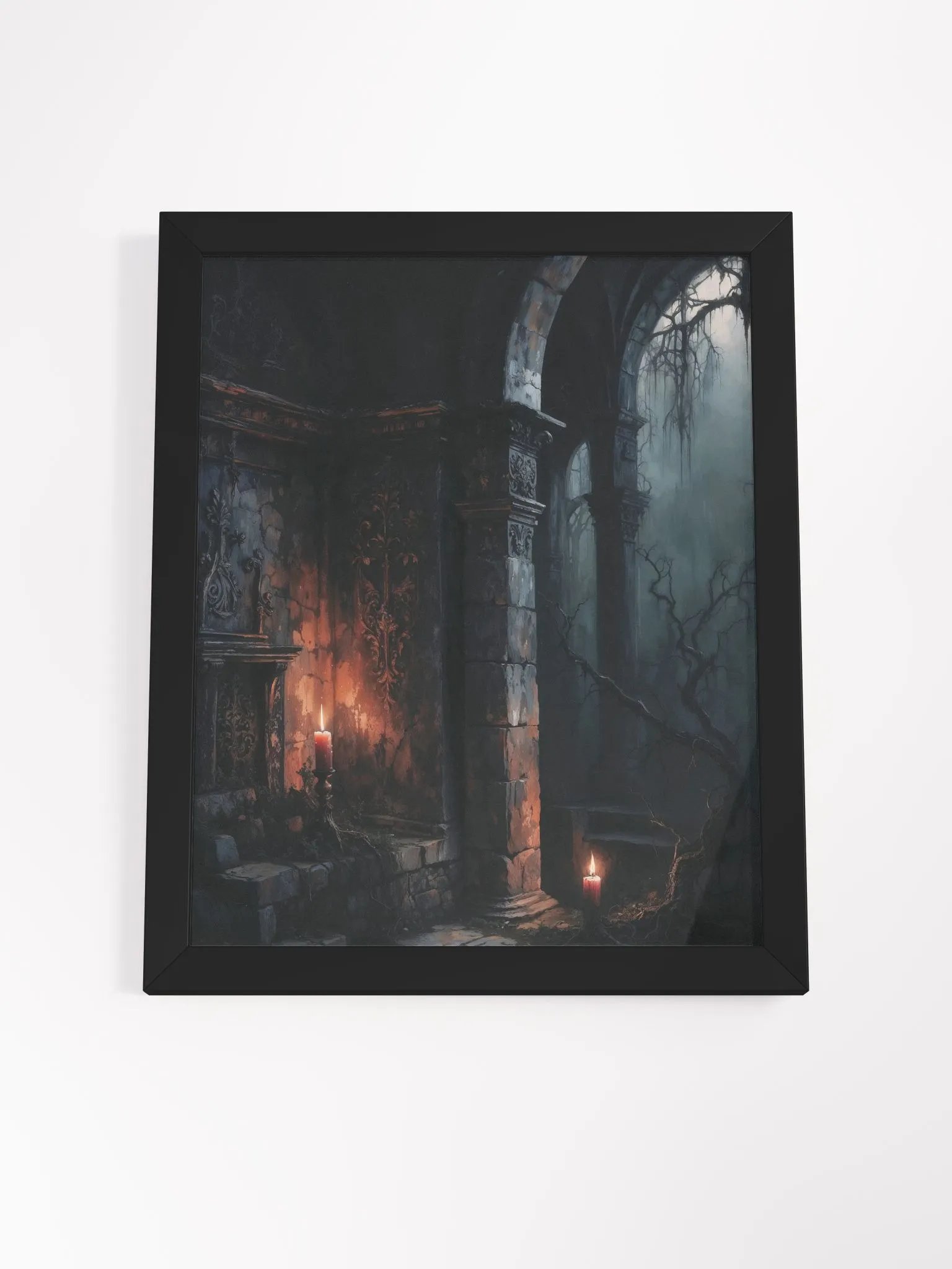 Gothic Decay Framed Print product image (18)