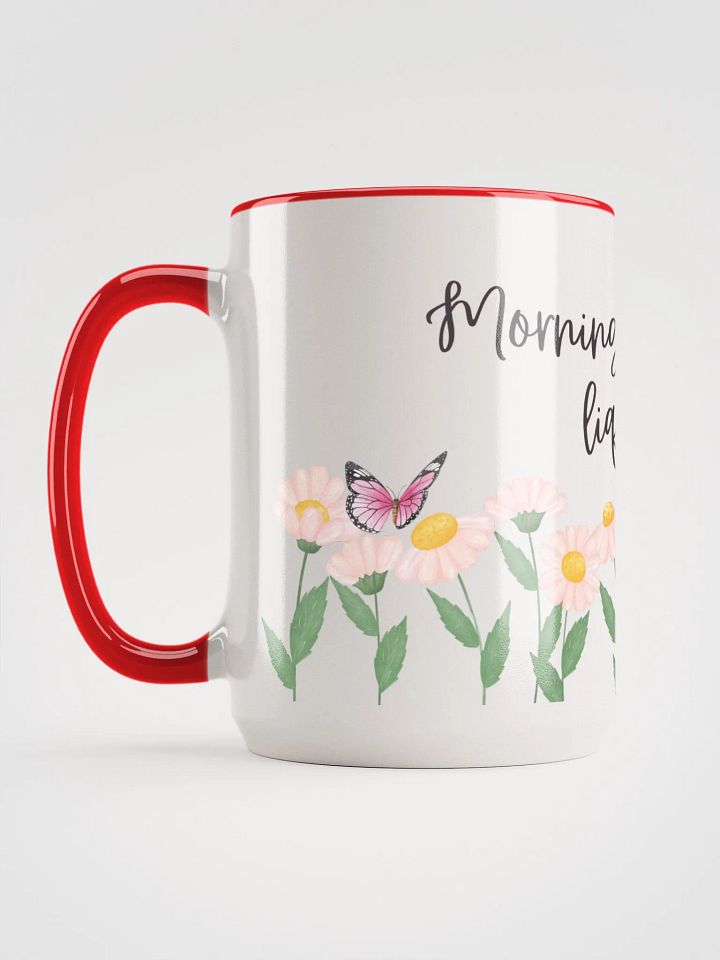 Morning Confidence in Liquid Form" 15 oz Butterfly Mug - Red, Black, or Green product image (11)