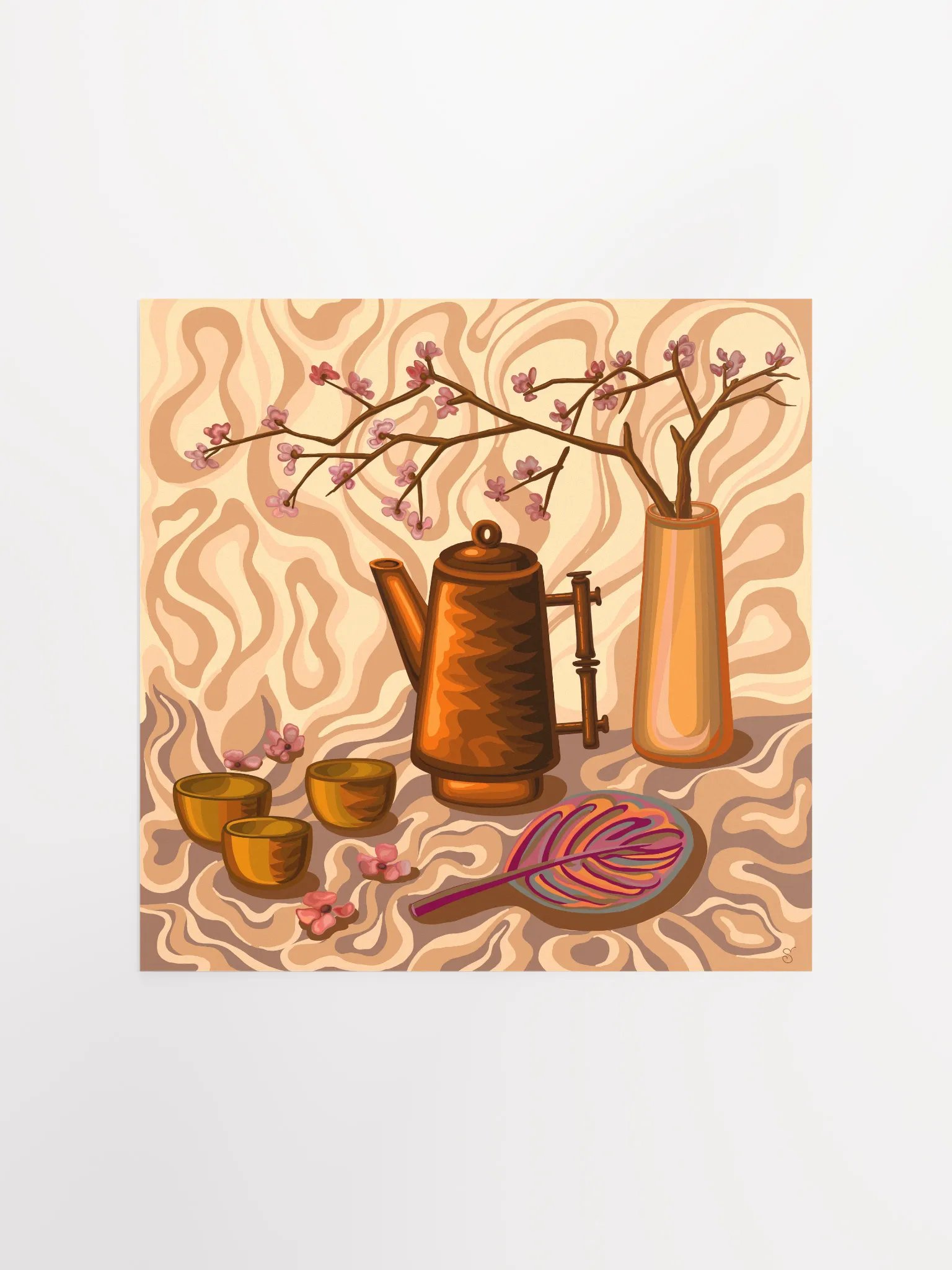 Autumnal Tea Time Poster - Coffee Shop No. 4 product image (1)