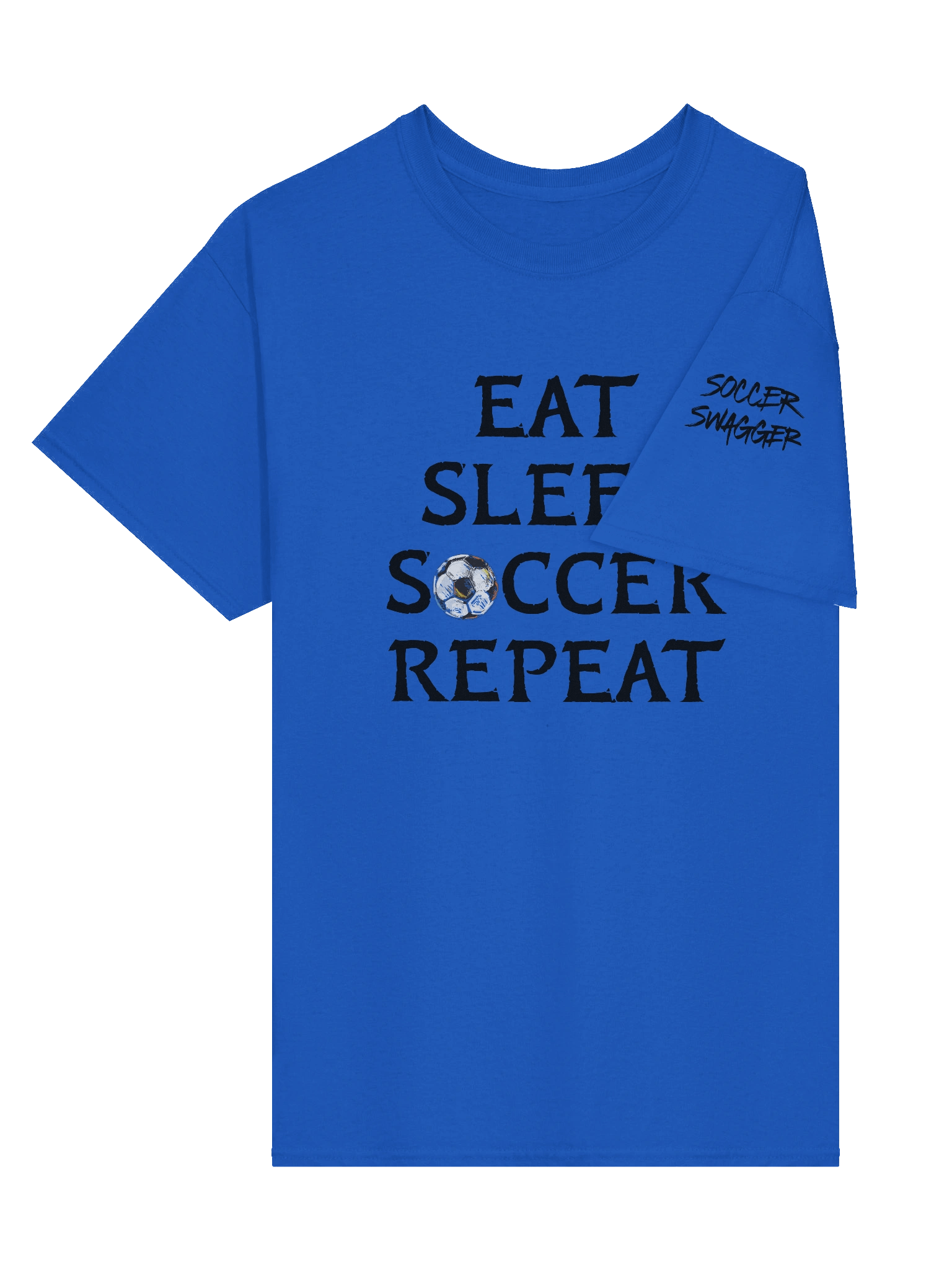 Eat Sleep Soccer Repeat Black Print Tee product image (3)