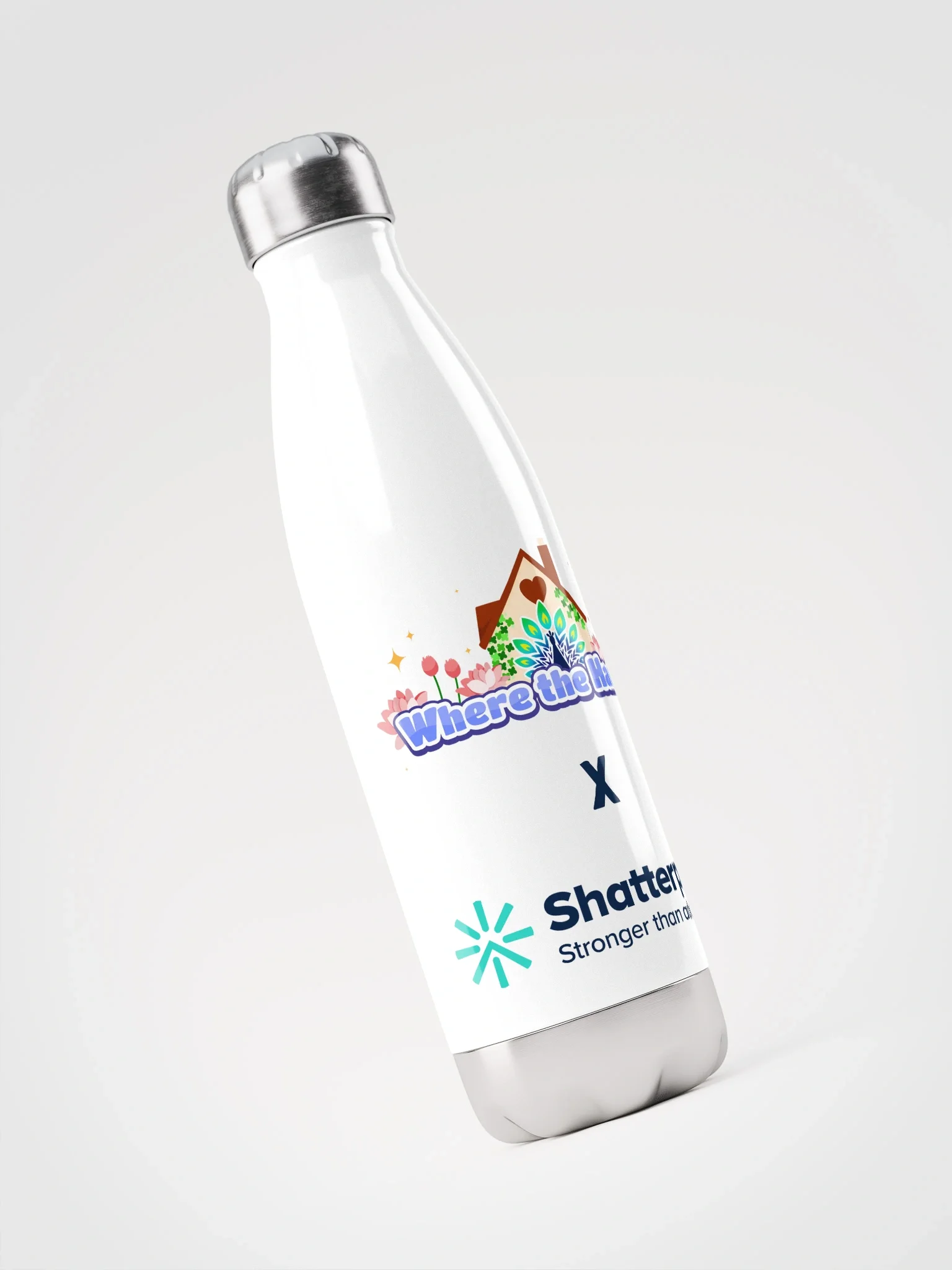 Lisa J Ketrick Memorial Annual Fundraiser Memento Water Bottle - White product image (3)