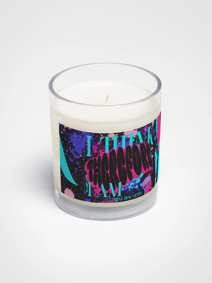 i THINK, THEREFORE I AM, SOOTHING AROMA SOY WAX CANDLE product image (2)