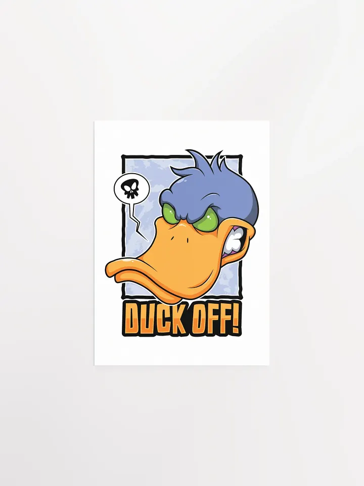 Duck Off Poster – Funny Retro Cartoon Wall Art product image (1)