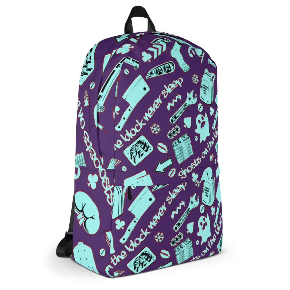 A8M - Ghosts On The Block Never Sleep Bookbag (Iced January) product image (5)