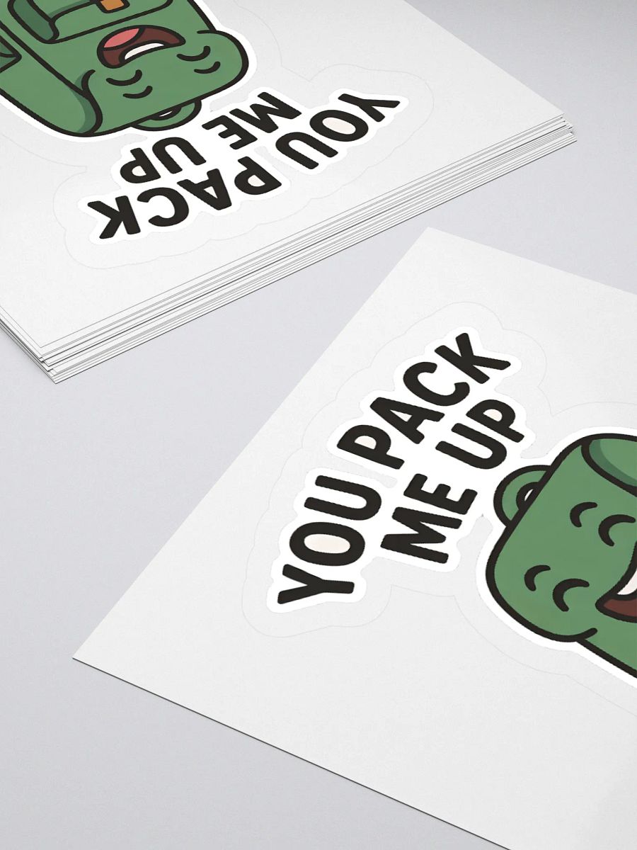 You Pack Me Up Backpack Pun Sticker product image (4)