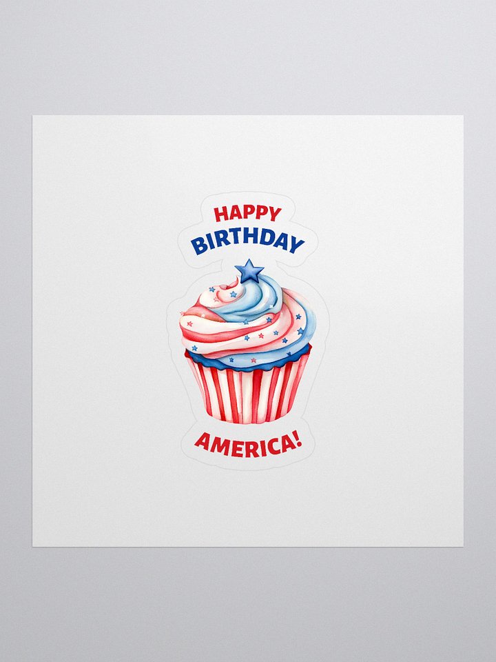 Patriotic Cupcake Celebration Stickers product image (1)