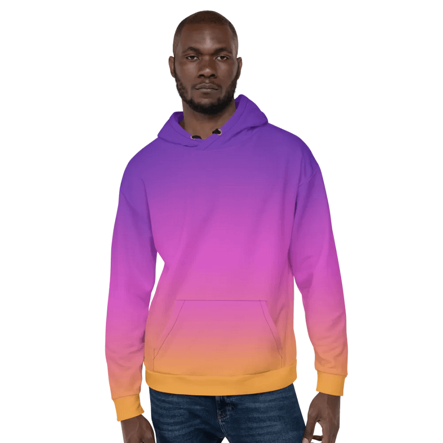 Sunset Gradient Flag Wings Hoodie product image (8)