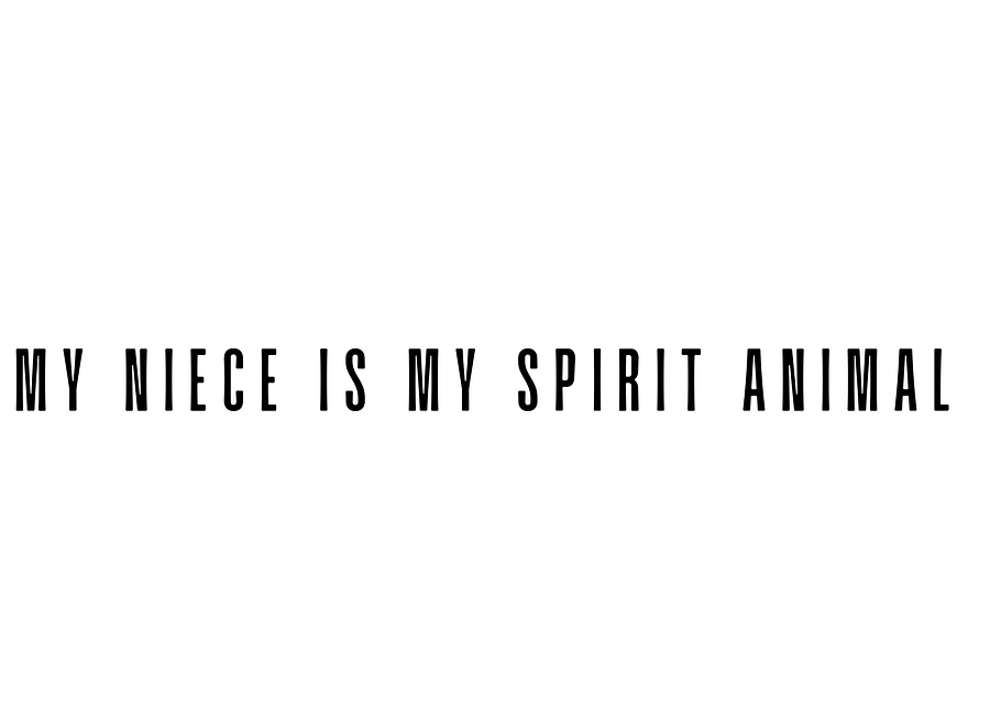 MY NIECE IS MY SPIRIT ANIMAL | T-shirt | White | Unisex product image (4)