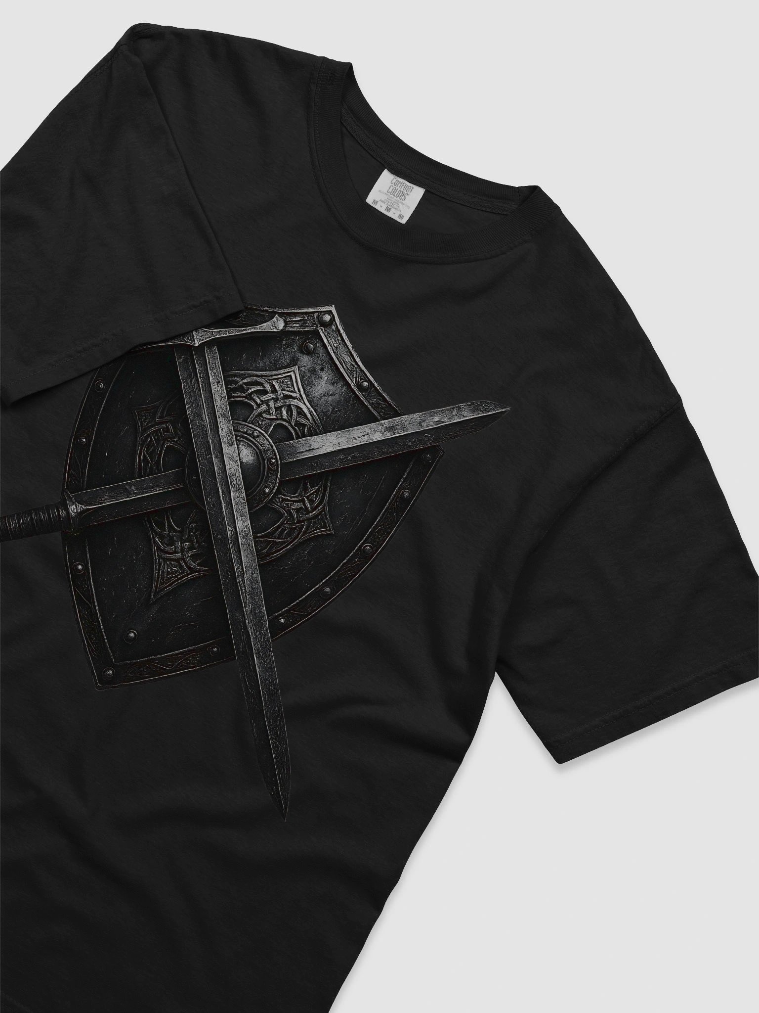Gothic Guardian Shield T-Shirt product image (2)