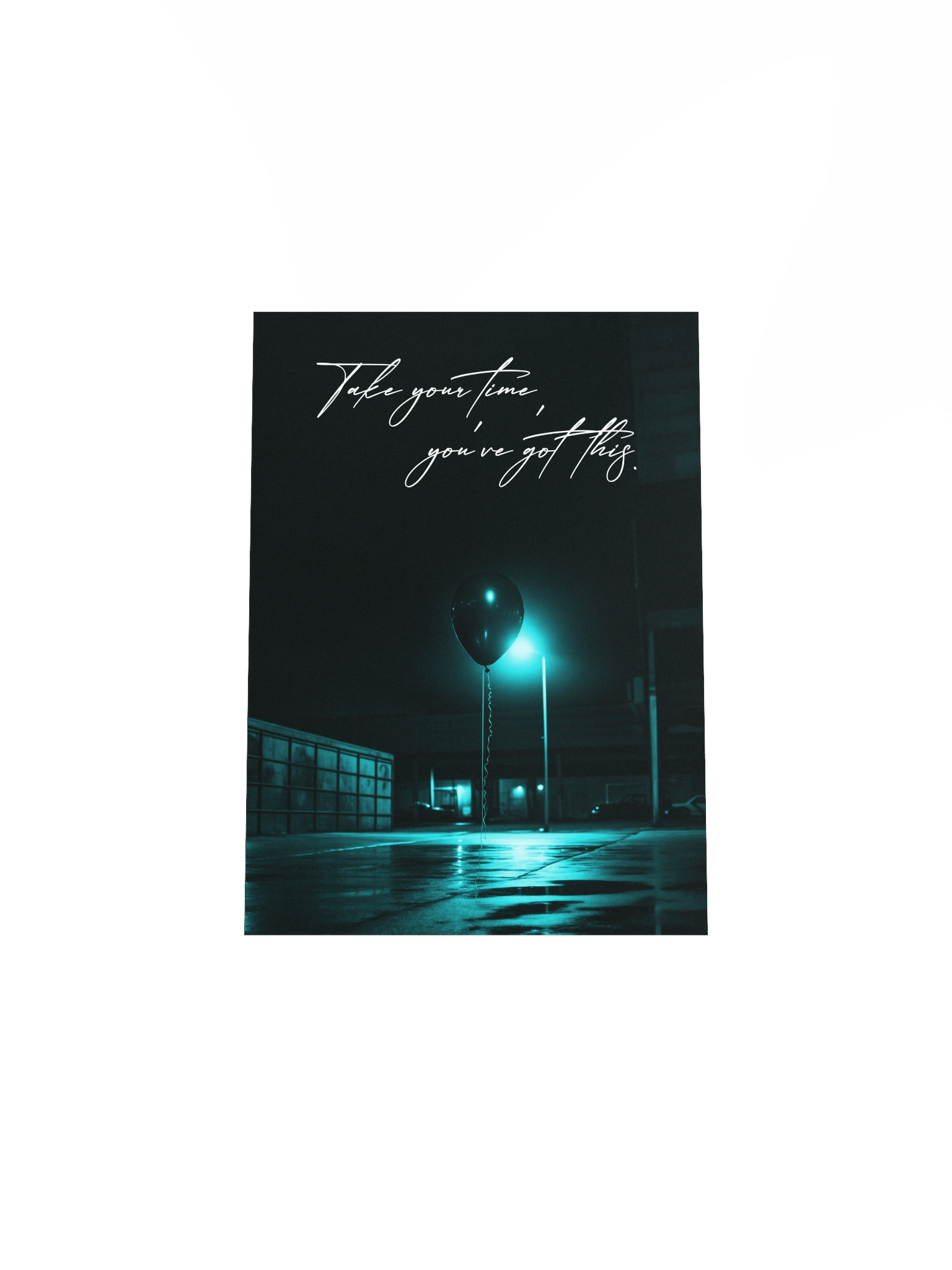 "Take your time" Handwritten Matte Poster product image (21)