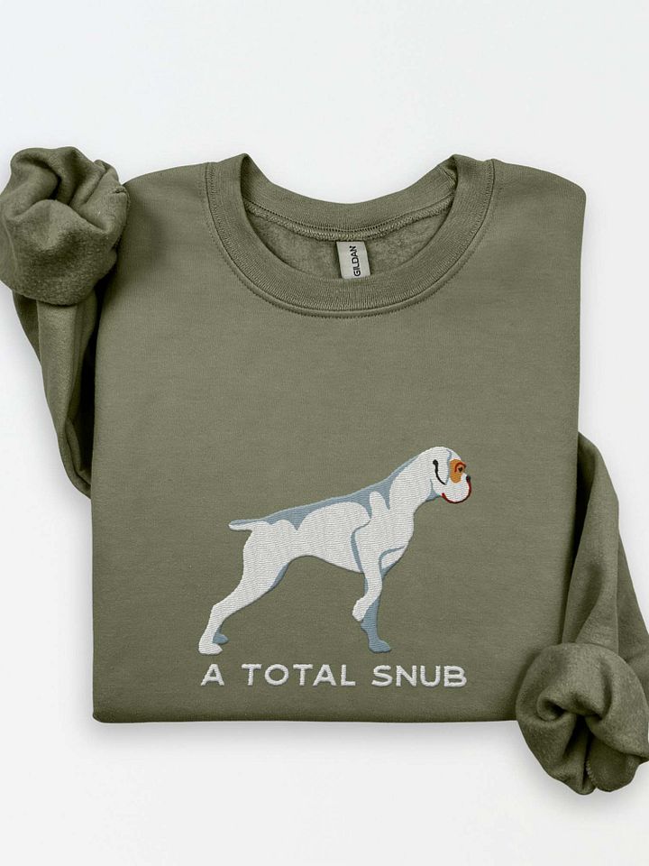 A Total Snub Sweatshirt (Embroidered) of a Boxer(White) product image (1)